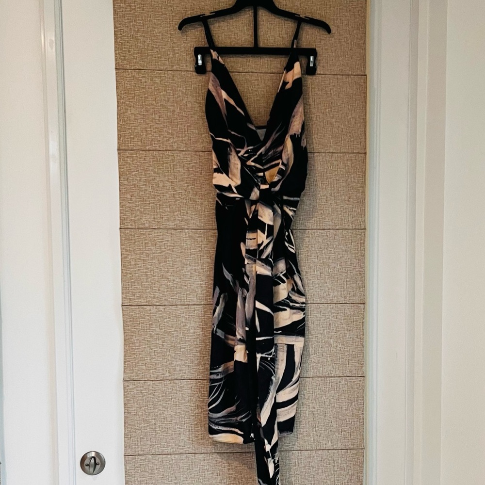 ASOS Grey and Peach Dress